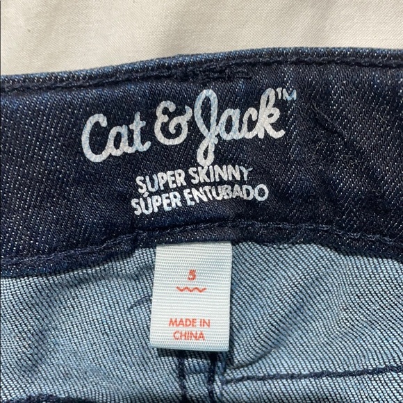 Cat & Jack 5 stretch jeans pink side details NWT - Picture 5 of 10